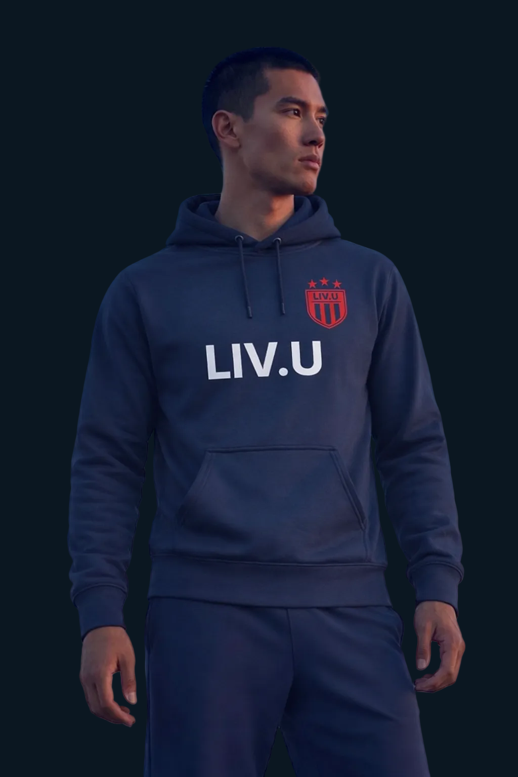 LIV.U World Cup Hoodie (American Edition) in Navy