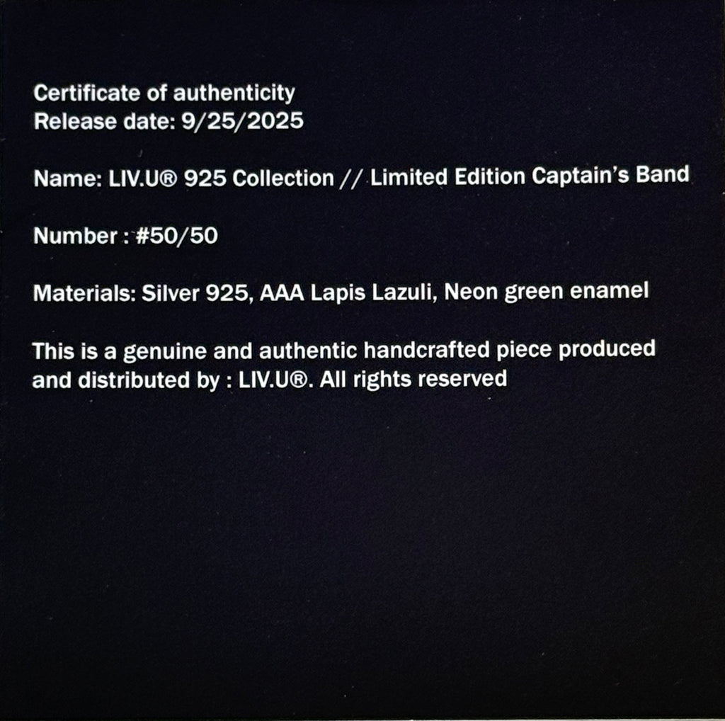 LIV.U® Limited Edition “Captain’s Bracelet”