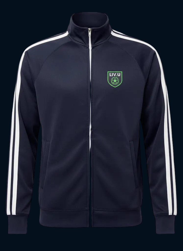 LIV.U Unisex Classic Track Jacket – Vintage-Inspired Micro-Fleece Activewear