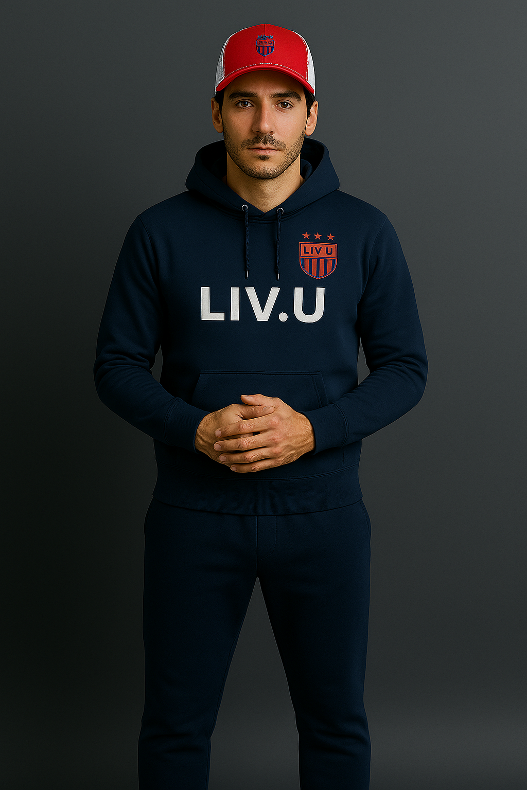 LIV.U World Cup Hoodie (American Edition) in Navy